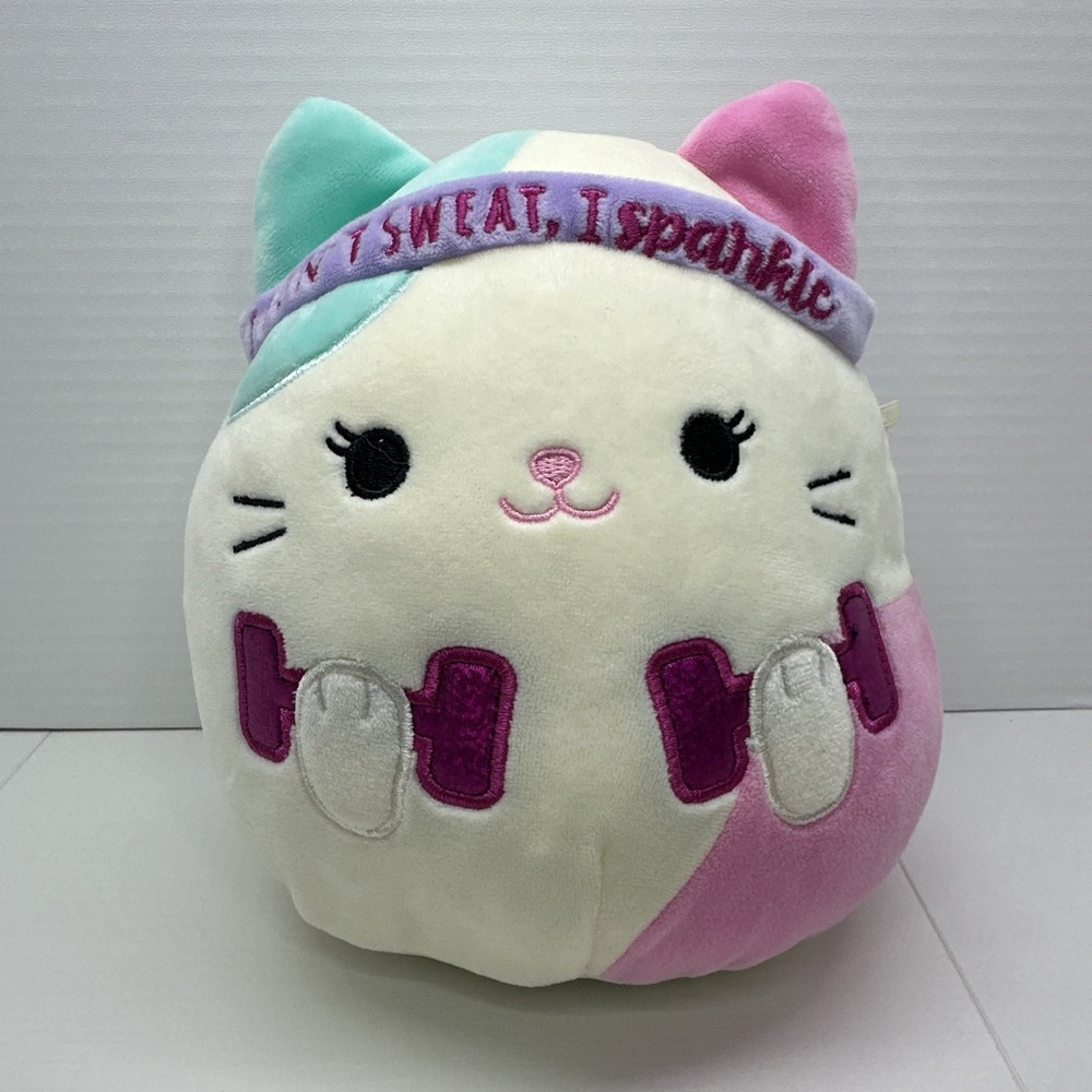 Squishmallows Wellness Squad 8" Caryl The Cat Plush "I Don't Sweat I Sparkle"